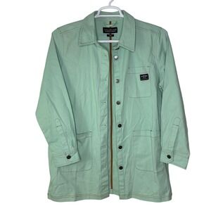 WILDFANG Workwear‎ Utility Chore Coat Jacket Women's Large Mint Green Button Up